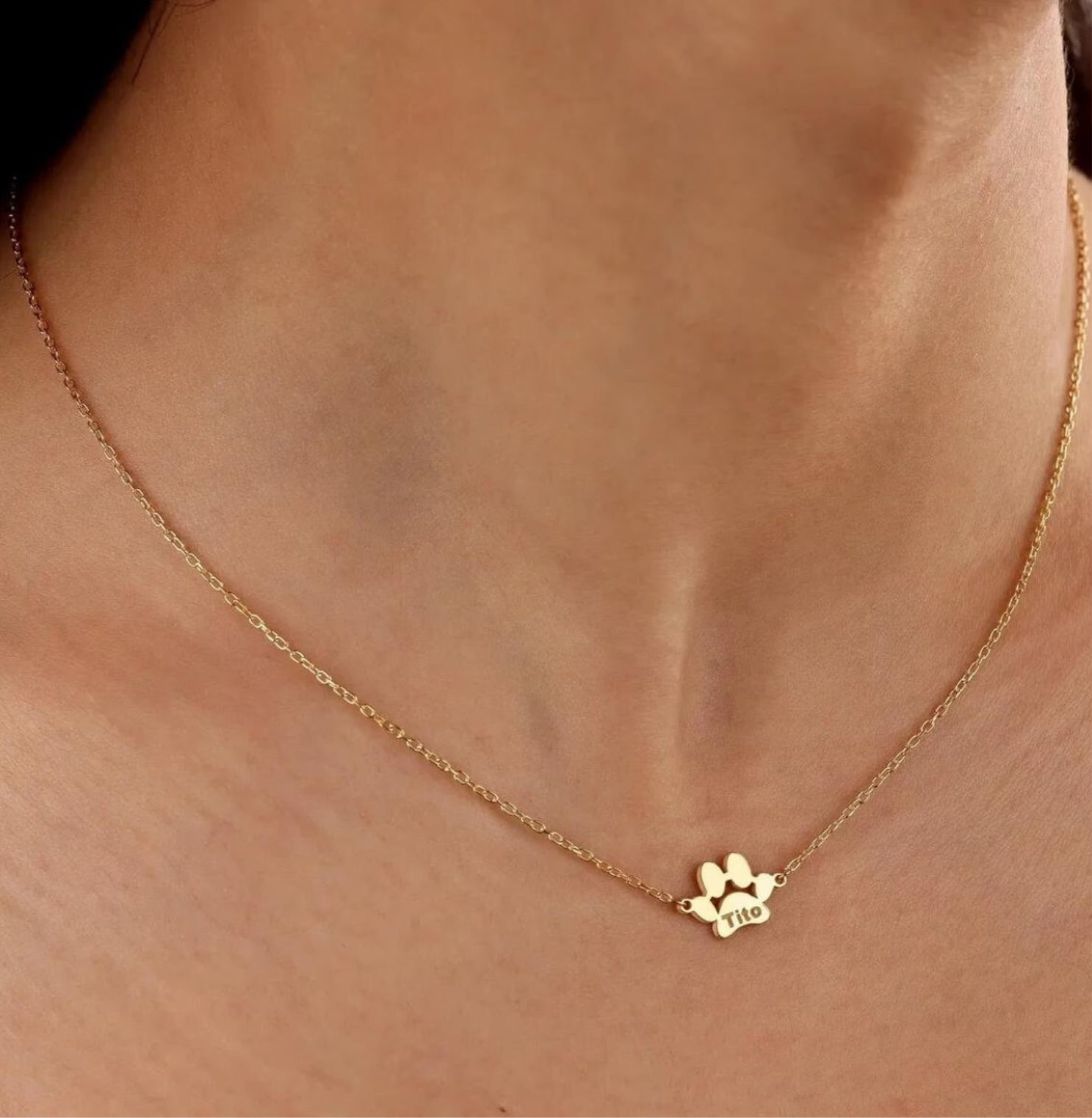 Paw Print Necklace