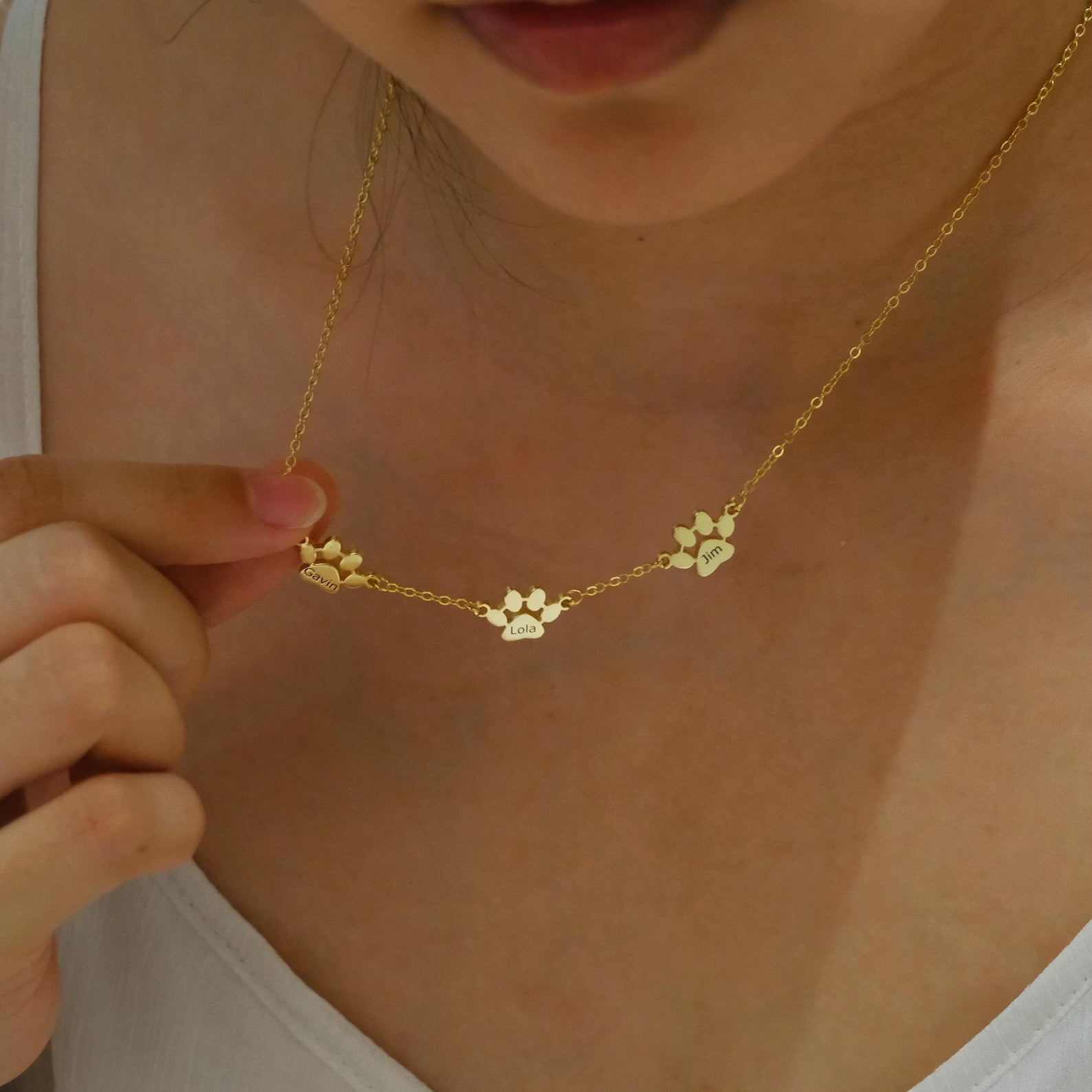 Paw Print Necklace
