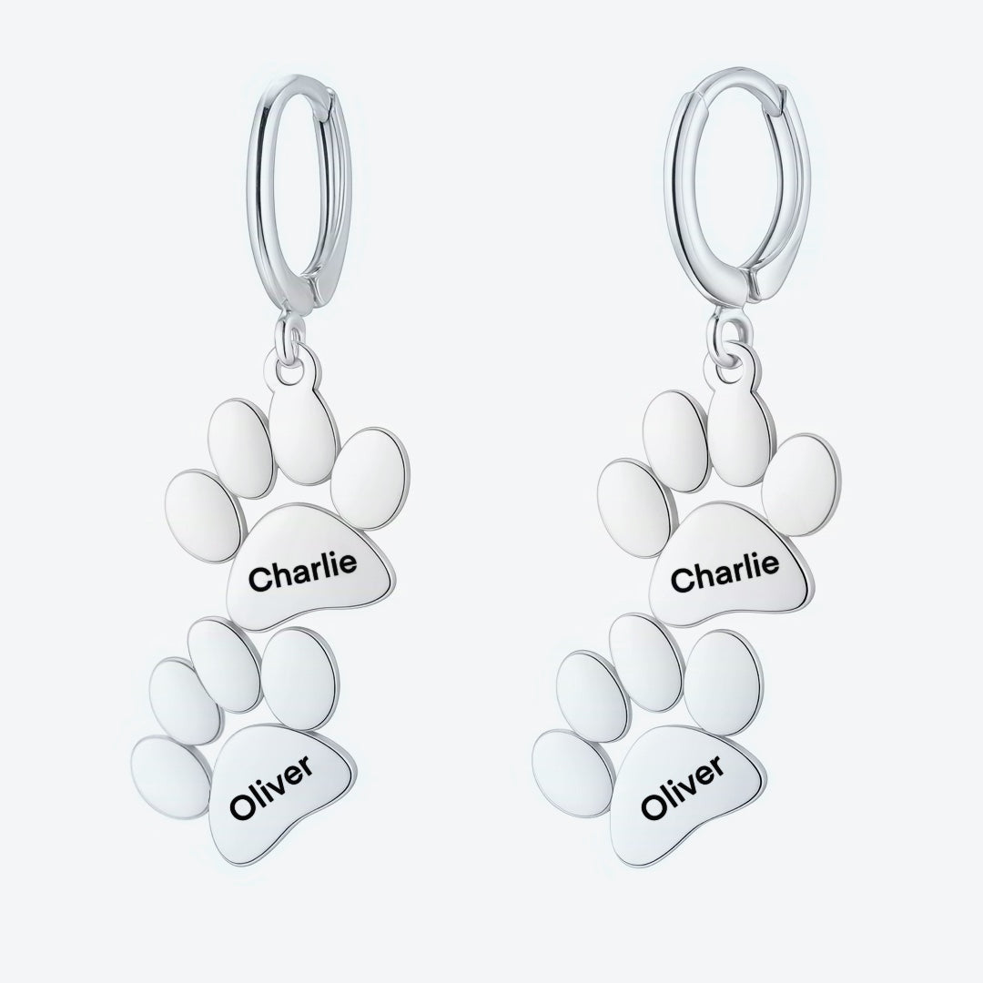 Paw Print Earrings