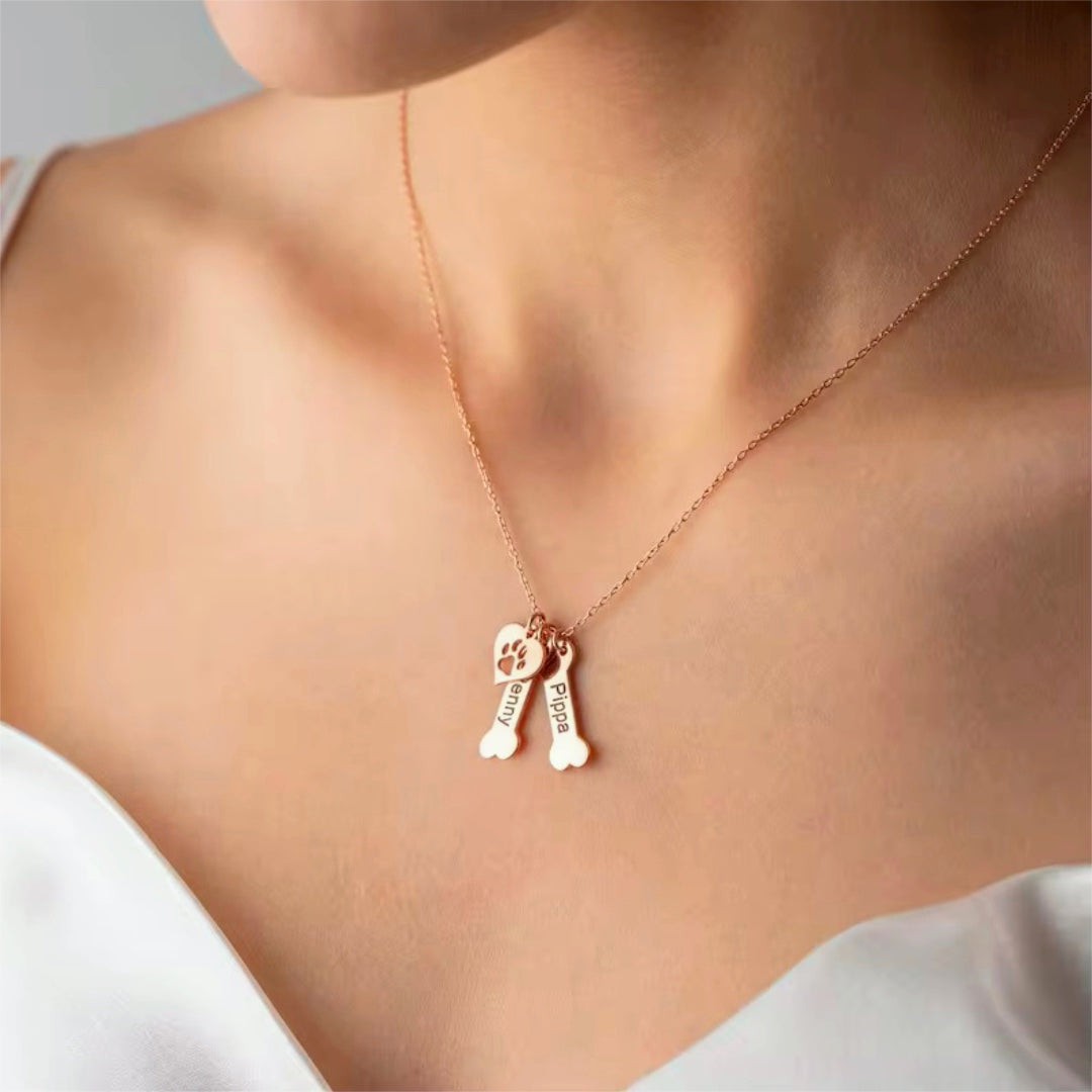 Personalized Bone Necklace